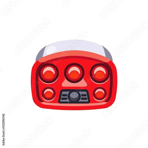 Red-Racecar-Tail-Lights-Icon-Vector-Illustration