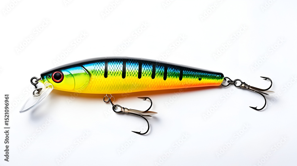 Fishing lure on white Fishing lure on white