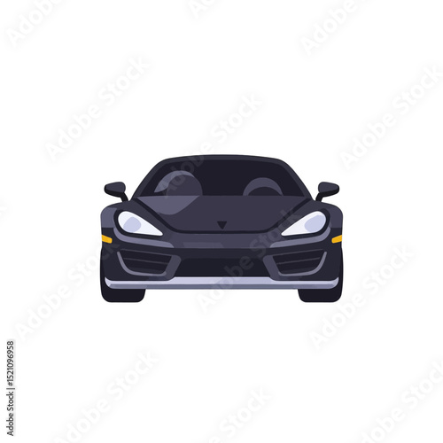 BlackSportsCar-VectorIllustration-PremiumImage
