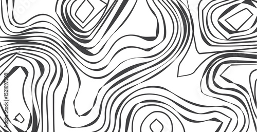 Topographic map background geographic line map with elevation assignments. Modern design with White background with topographic wavy pattern design.