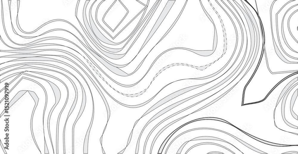 Obraz premium Topographic map background geographic line map with elevation assignments. Modern design with White background with topographic wavy pattern design.