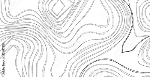 Topographic map background geographic line map with elevation assignments. Modern design with White background with topographic wavy pattern design.