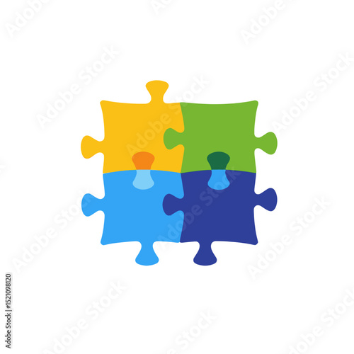 Puzzle-Pieces-Colorful-Jigsaw-Icon-Vector