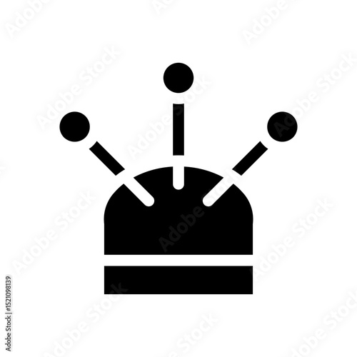 pin cushion glyph icon