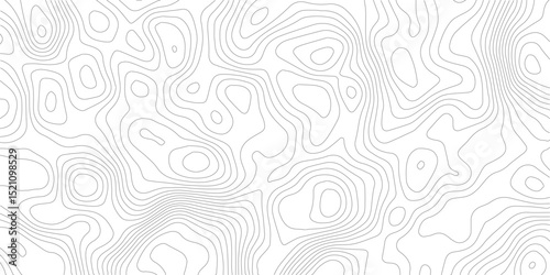 Topographic map background geographic line map with elevation assignments. Modern design with White background with topographic wavy pattern design.
