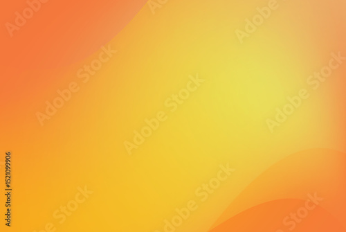 Soft orange and yellow colors fluid abstract background with blend shapes