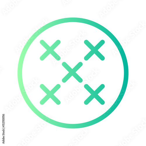 Cross stitch gradient icon