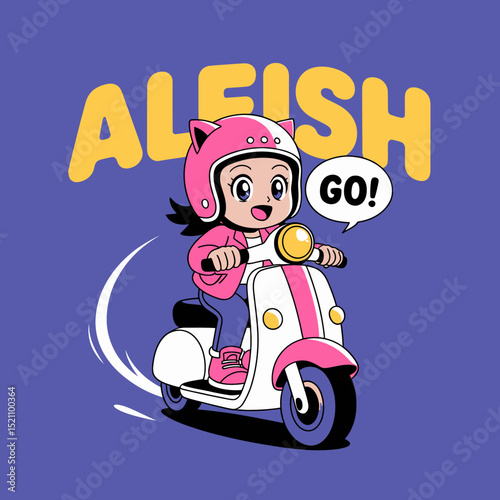 Speedy Scootering Girl