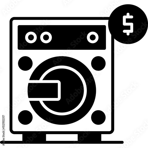 Laundromat Income Icon