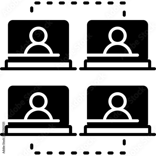 Remote Collaboration Tools Icon