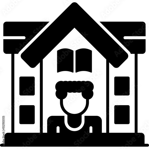 Public Library Workspace Icon