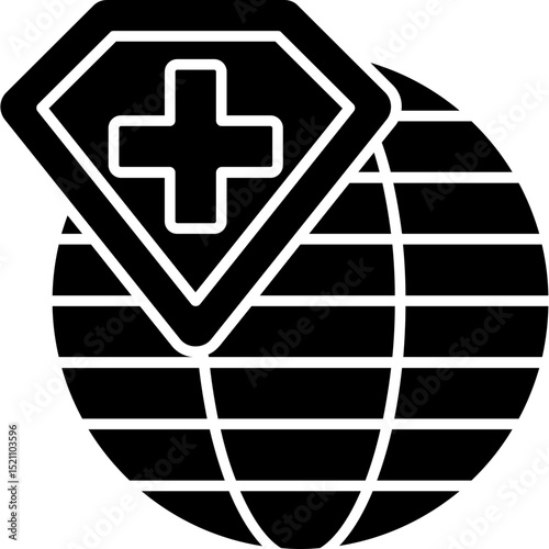 Global Health Insurance Icon