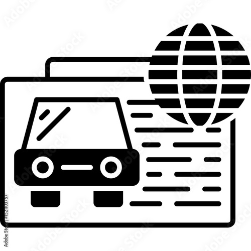 International Driving Permit Icon