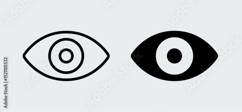 Eye icon stock illustration