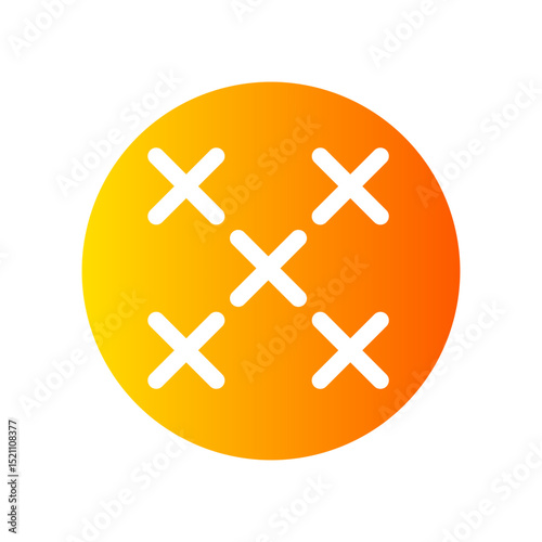 Cross stitch gradient icon