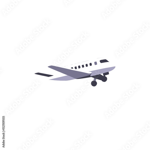 Isometric-Airplane-Illustration-Vector-Icon