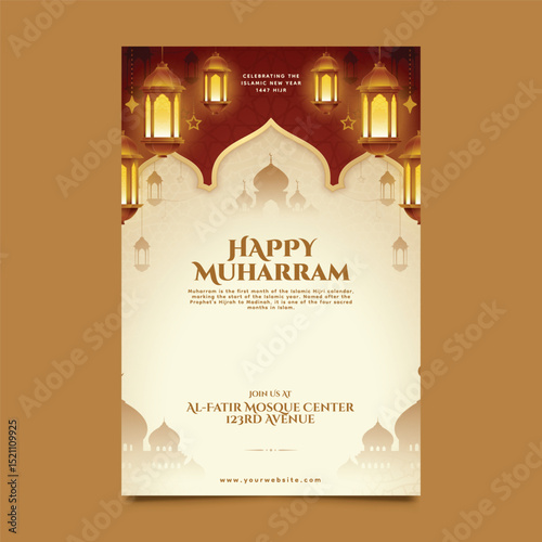 Happy Muharram Umrah Islamic New Year Poster