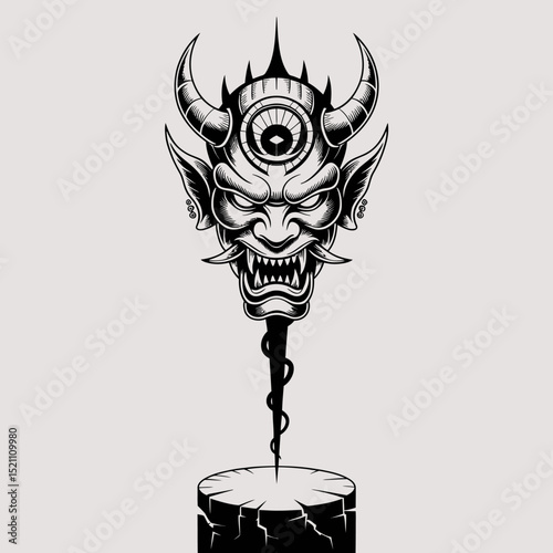 Demon Mask Design