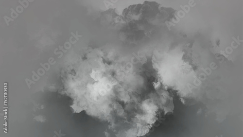 Light grey smoke effect. Abstract cloudy background.
