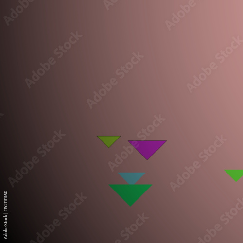 Scattered Colorful Triangles Against a Gradient Background Creates a Fun and Abstract Composition