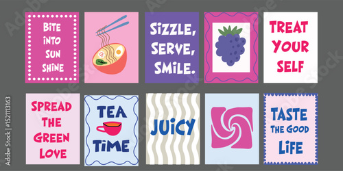 Market-style banner for bistros, restaurants, or eco cafes. Features pomegranate, avocado, tomato, broccoli, and pineapple. Designed with a handpicked, rustic style and modern typography. 