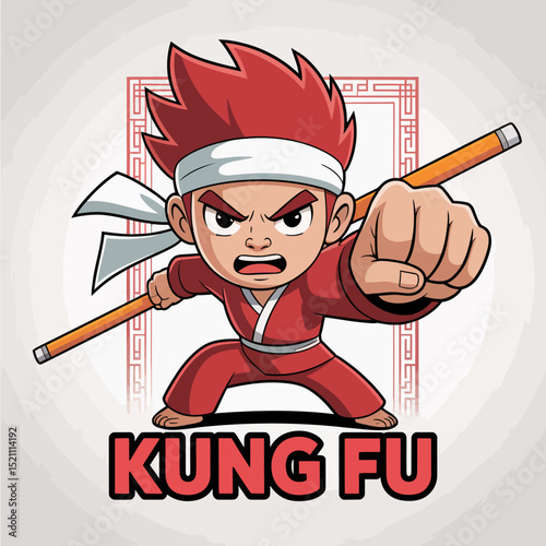 Kung Fu Cartoon Character Design