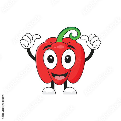  Capsicum Cartoon Character