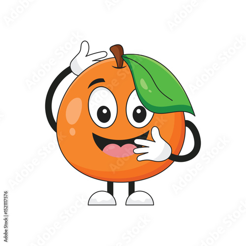Orange Cartoon Character