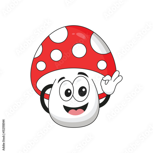  Mushroom Cartoon Character