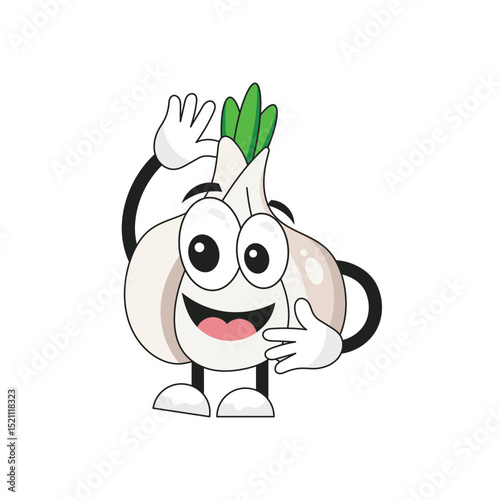  Garlic Cartoon Character
