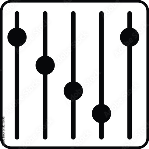 Vector icon of settings designed for general usage in apps, websites, and interfaces.