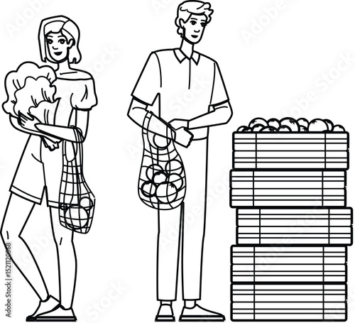 vegetable farmers market vector