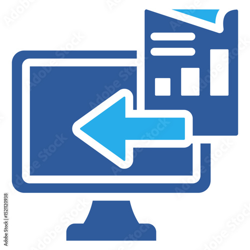 Data Entry Blueprint Icon