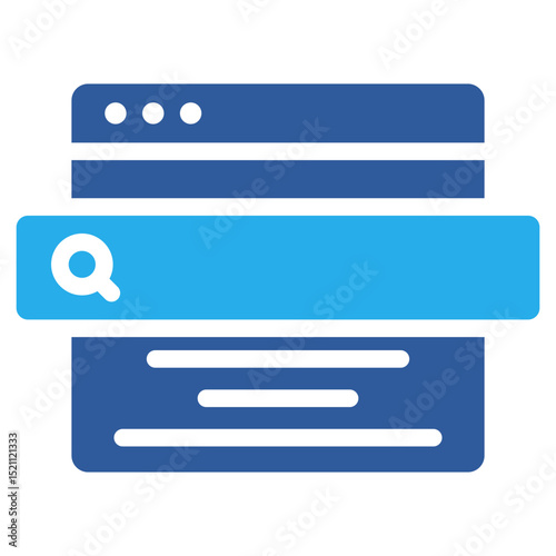 Search Bar Blueprint Icon