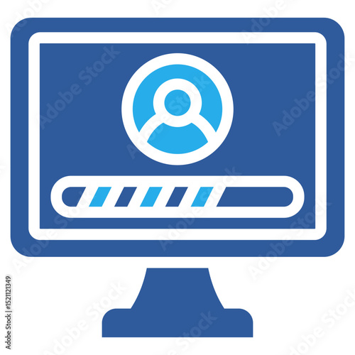 Progress Bar Blueprint Icon