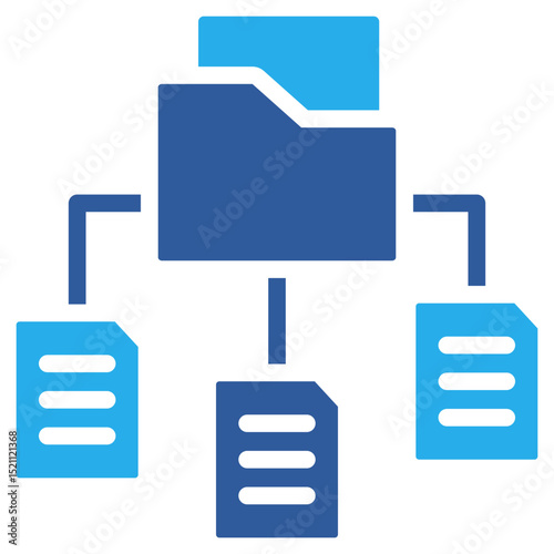 Data Organization Blueprint Icon