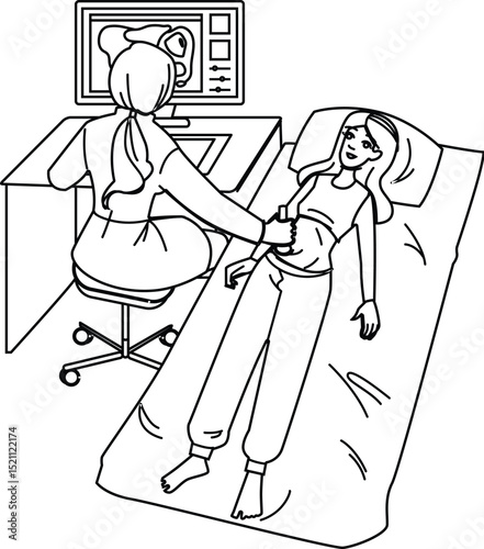 medical gynecologist woman health vector