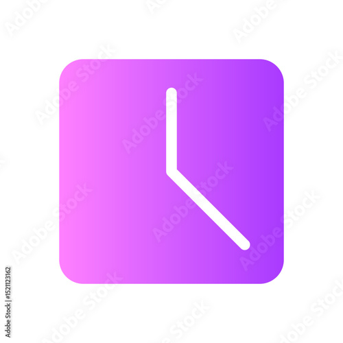 clock gradient icon