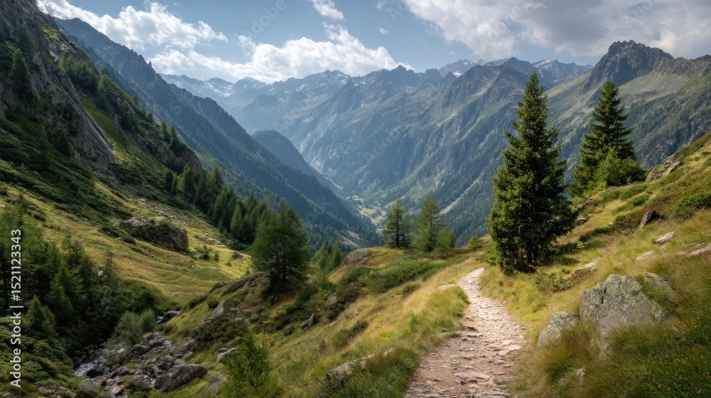 Obraz premium Mountain valley path