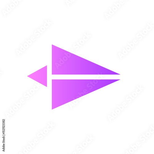 paper plane gradient icon