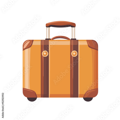 Professional Travel Suitcase Icon for Travel Websites and Applications on White Background