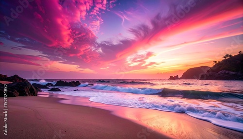 sunset at the beach