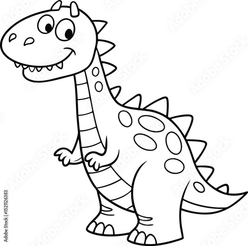 Dinosaur cartoon vector design