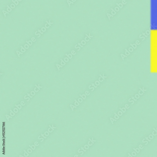 Vibrant Color Block Pattern on a Light Green Background  Creating a Visually Appealing Composition