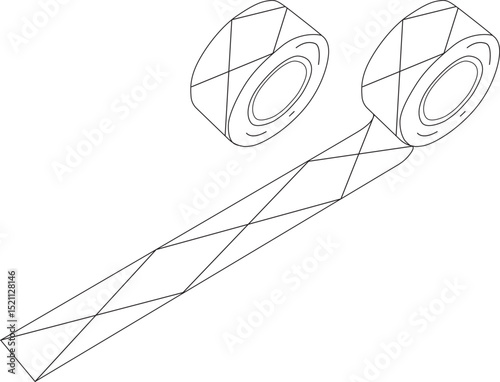 black and white washi tape image