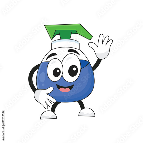 Sanitizer Cartoon Character