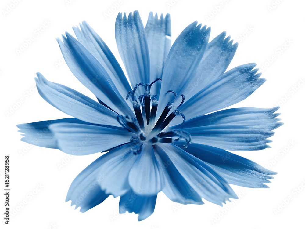 Fototapeta premium blue flower isolated on white background PNG