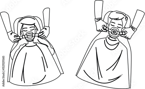 surgery anesthesiologist sedation vector