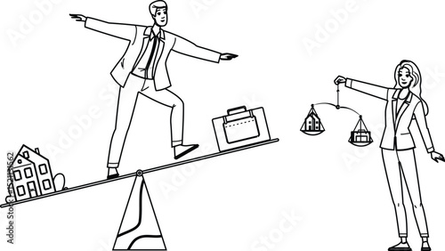 sustainability business balance vector