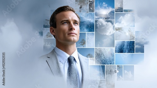 Commercial poster for business self-promotion. 
